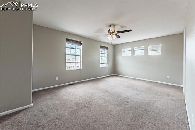 2513 Gilpin Ave, Colorado Springs, CO 80910 - carpeted empty room with a ceiling fan and baseboards