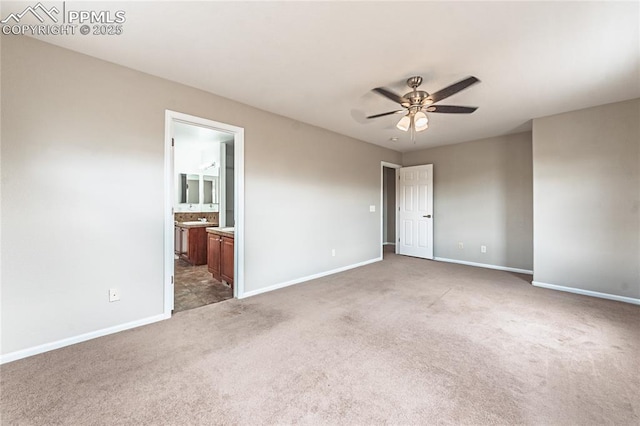 2513 Gilpin Ave, Colorado Springs, CO 80910 - spare room featuring ceiling fan and carpet flooring