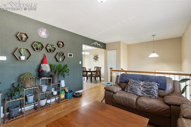614 Bickley St, Colorado Springs, CO 80911 - living room with wood finished floors and baseboards