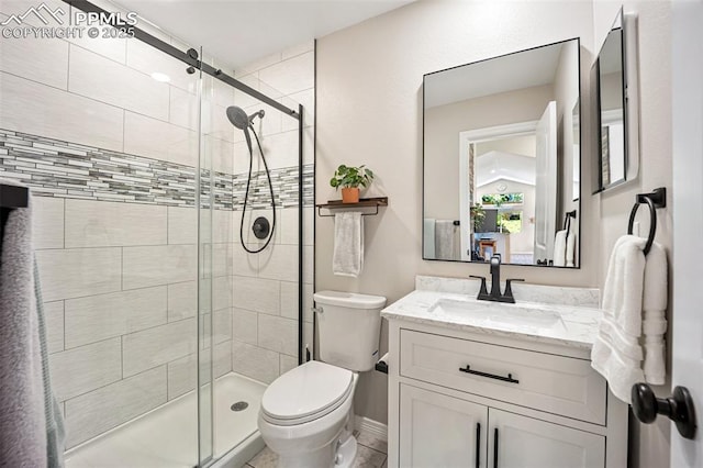 3470 Whimbrel Ln, Colorado Springs, CO 80906 - full bath with vanity and a stall shower