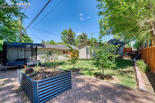 414 Griffin Ave, Canon City, CO 81212 - view of yard with a trampoline and a garden