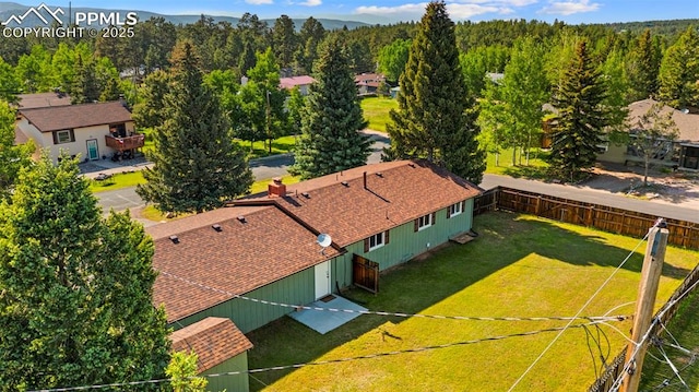 811 N Baldwin St, Woodland Park, CO 80863 - view of subject property with a heavily wooded area