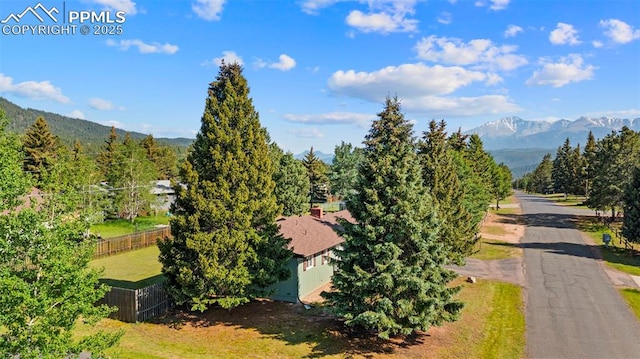 811 N Baldwin St, Woodland Park, CO 80863 - bird's eye view of mountains