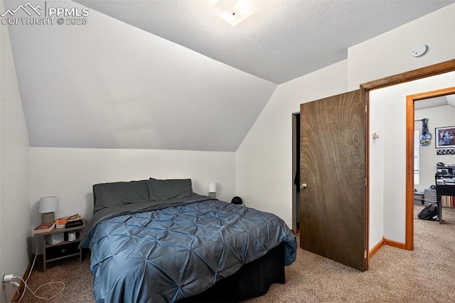823 N Corona St, Colorado Springs, CO 80903 - carpeted bedroom featuring lofted ceiling and baseboards