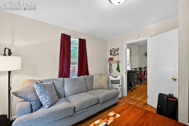 823 N Corona St, Colorado Springs, CO 80903 - living room featuring wood finished floors
