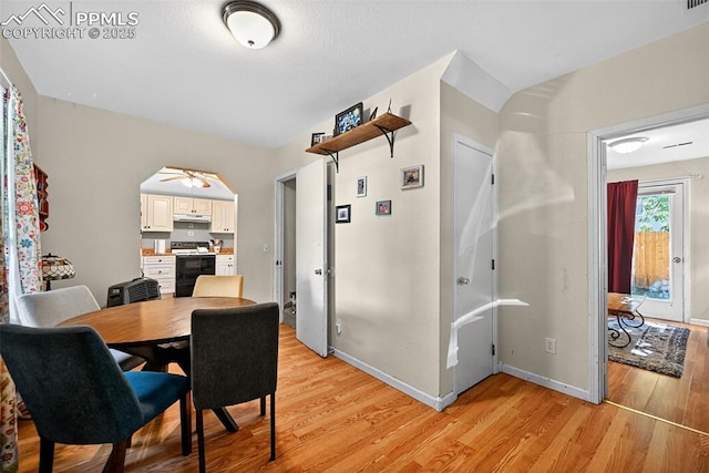 823 N Corona St, Colorado Springs, CO 80903 - dining room featuring light wood finished floors and baseboards