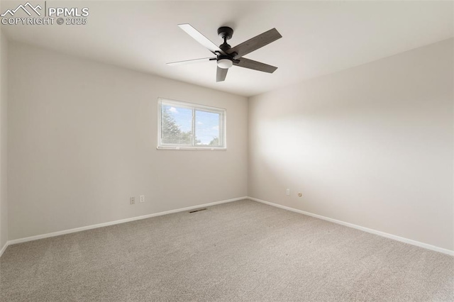 4032 E Darby Cir, Colorado Springs, CO 80907 - empty room with ceiling fan and light colored carpet