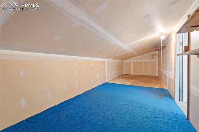 4032 E Darby Cir, Colorado Springs, CO 80907 - additional living space with carpet floors and lofted ceiling