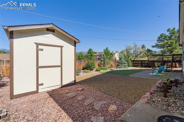4032 E Darby Cir, Colorado Springs, CO 80907 - fenced backyard with a shed and a patio area