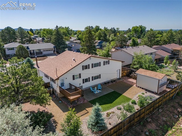 4032 E Darby Cir, Colorado Springs, CO 80907 - aerial perspective of suburban area