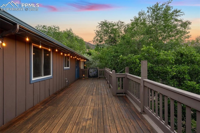 22 Puma Path, Manitou Springs, CO 80829 - view of deck at dusk