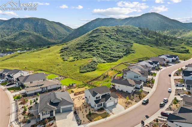 5446 Mesa Top Dr, Monument, CO 80132 - aerial perspective of suburban area with a mountain backdrop