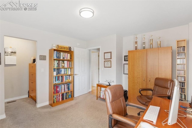 1690 Doe Run Pt, Colorado Springs, CO 80919 - home office with light carpet and baseboards