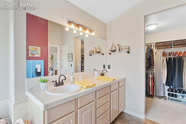 1690 Doe Run Pt, Colorado Springs, CO 80919 - full bathroom featuring double vanity and a walk in closet