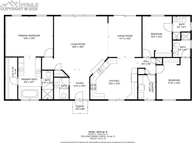 5664 Southfork Dr, Peyton, CO 80831 - view of floor plan / room layout