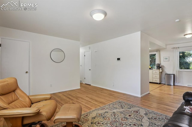 906 Bowser Dr, Colorado Springs, CO 80909 - living room with light wood finished floors and baseboards