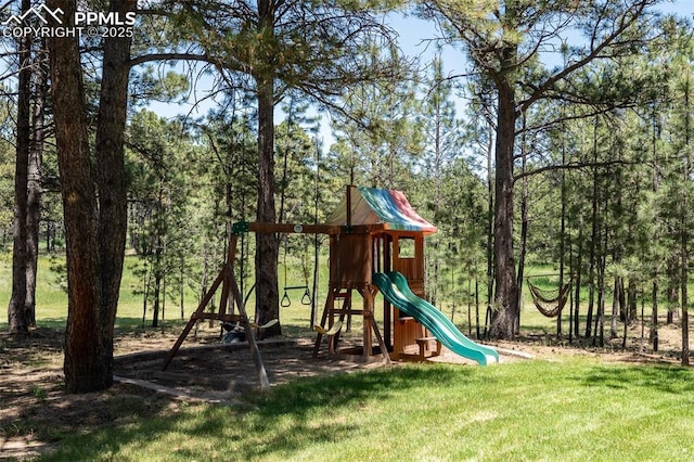 15324 Pole Pine Pt, Colorado Springs, CO 80908 - view of playground with a yard