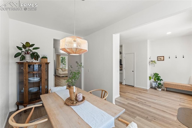 1773 Herd St, Colorado Springs, CO 80910 - dining space featuring light wood-style floors and baseboards