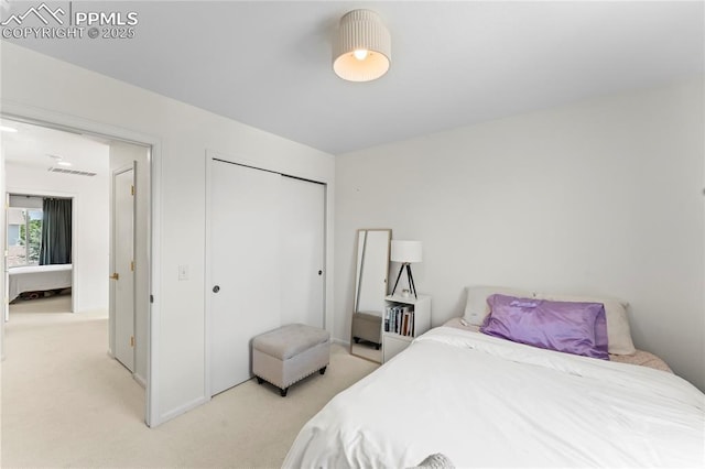1773 Herd St, Colorado Springs, CO 80910 - bedroom featuring light colored carpet and a closet