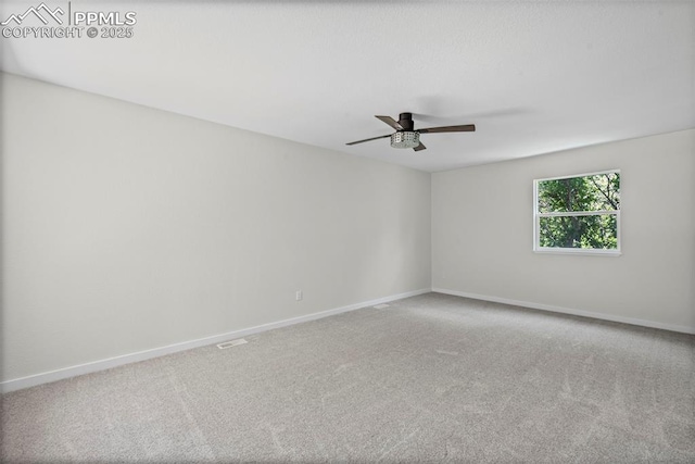 110 Fox Hill Ln, Colorado Springs, CO 80919 - carpeted spare room with a ceiling fan and baseboards