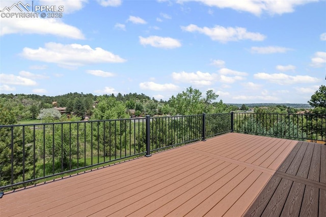 110 Fox Hill Ln, Colorado Springs, CO 80919 - view of wooden deck