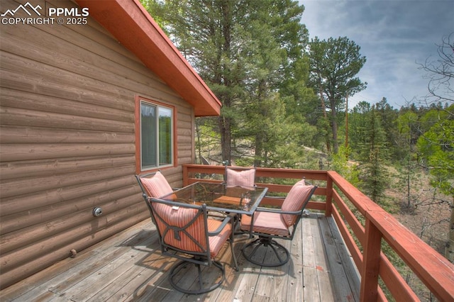 130 Oak Ln, Florissant, CO 80816 - view of wooden deck