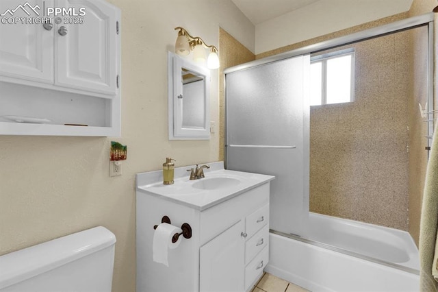 1339 Arch St, Colorado Springs, CO 80904 - bathroom featuring vanity and shower / bath combination with glass door