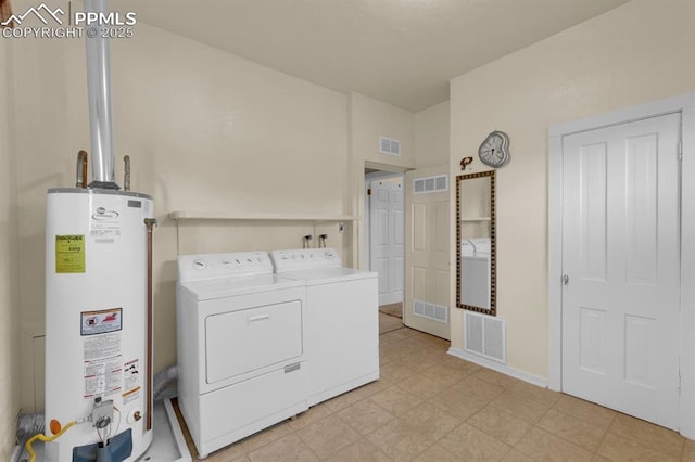 1339 Arch St, Colorado Springs, CO 80904 - laundry area with water heater and washer and clothes dryer