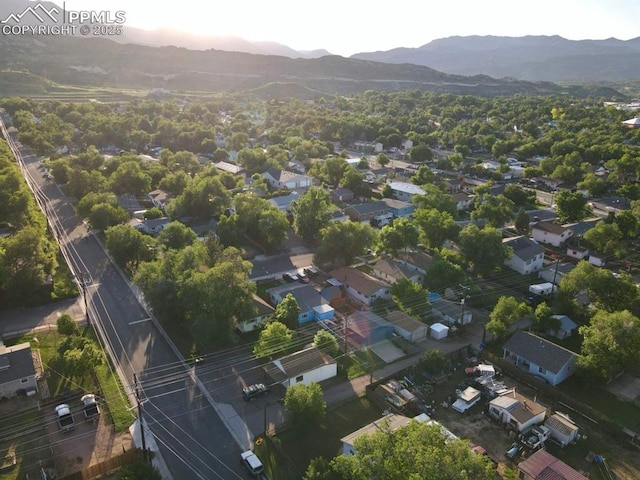 1339 Arch St, Colorado Springs, CO 80904 - aerial view of residential area with mountains