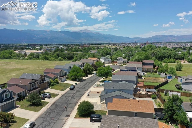 4530 W Jet Wing Cir, Colorado Springs, CO 80916 - aerial view of residential area with a mountainous background