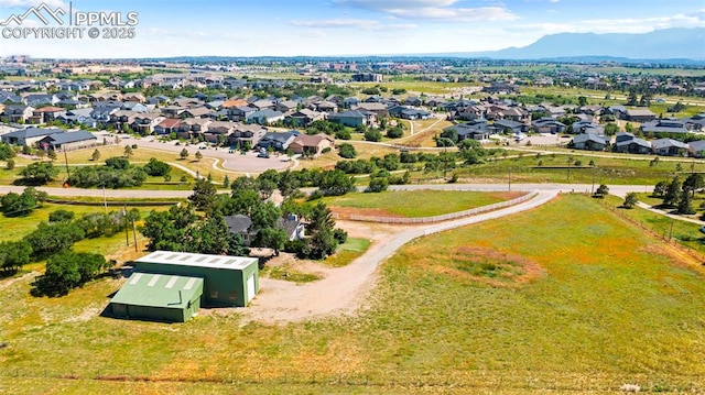 3970 Old Ranch Rd, Colorado Springs, CO 80908 - aerial view of residential area with a mountainous background