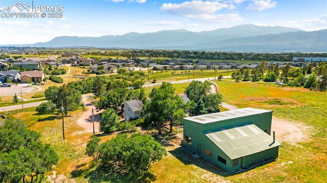 3970 Old Ranch Rd, Colorado Springs, CO 80908 - aerial view of residential area featuring mountains