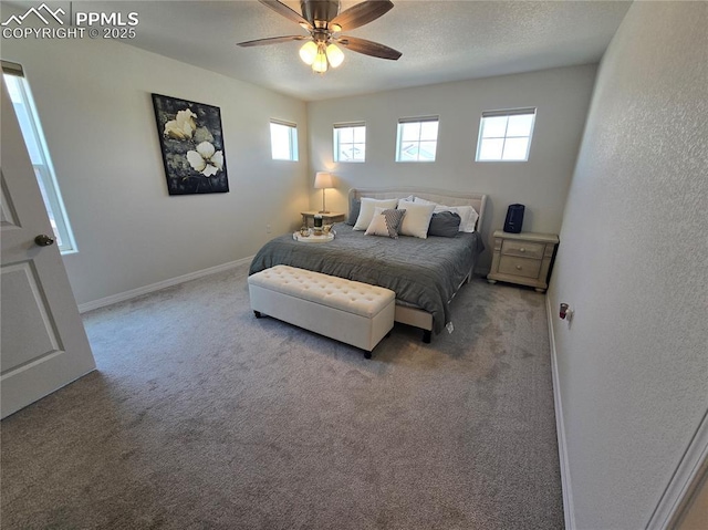 8136 Kittrick Pl, Peyton, CO 80831 - bedroom featuring carpet, multiple windows, and a ceiling fan