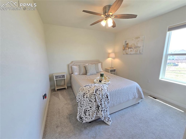 8136 Kittrick Pl, Peyton, CO 80831 - bedroom with carpet and ceiling fan