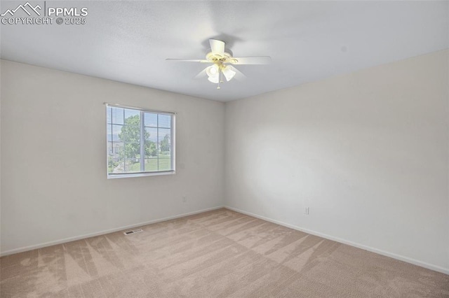 8170 Snow Bowl Hts, Fountain, CO 80817 - spare room featuring light carpet and ceiling fan