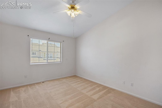 8170 Snow Bowl Hts, Fountain, CO 80817 - unfurnished room featuring light carpet and a ceiling fan
