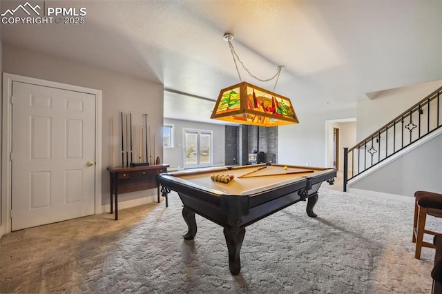 780 Mission Hill Way, Colorado Springs, CO 80921 - rec room featuring carpet flooring and billiards