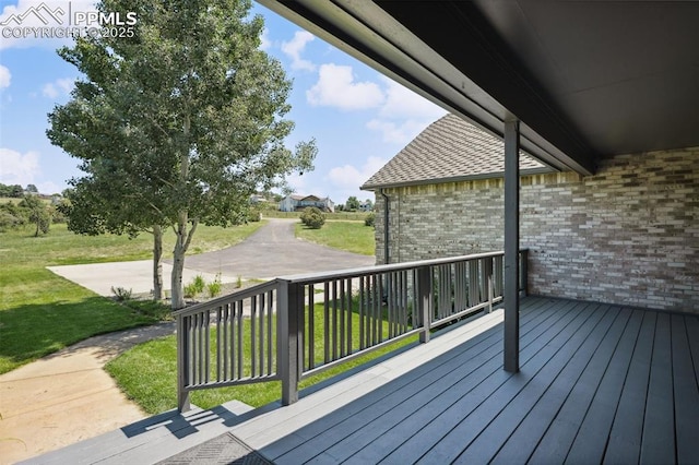 780 Mission Hill Way, Colorado Springs, CO 80921 - deck featuring a yard
