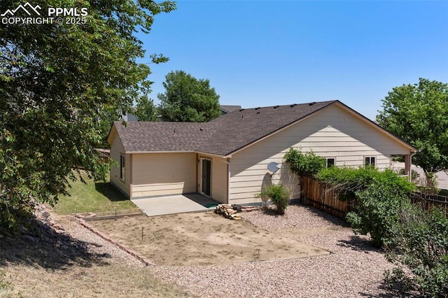 7605 Artisan Pl, Fountain, CO 80817 - view of front of house featuring a patio and a shingled roof