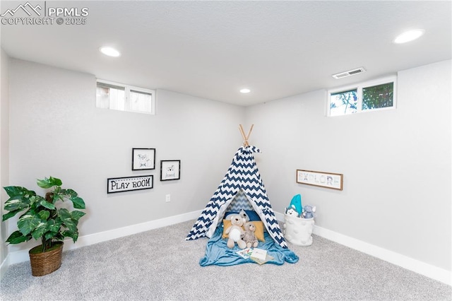 1514 W Platte Ave, Colorado Springs, CO 80904 - game room with plenty of natural light, carpet flooring, and recessed lighting