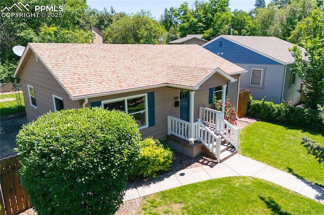 1514 W Platte Ave, Colorado Springs, CO 80904 - single story home with roof with shingles and a chimney