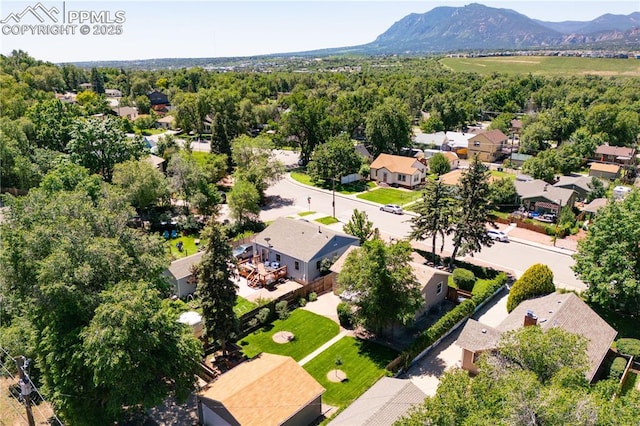 1514 W Platte Ave, Colorado Springs, CO 80904 - aerial view of residential area with a mountainous background