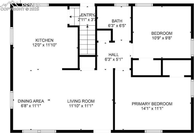 1514 W Platte Ave, Colorado Springs, CO 80904 - view of property floor plan