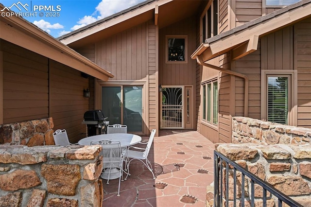 1282 Hill Cir, Colorado Springs, CO 80904 - view of patio with area for grilling and outdoor dining area