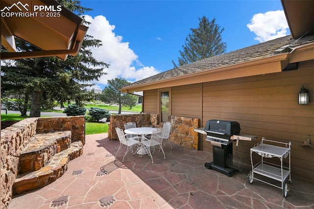 1282 Hill Cir, Colorado Springs, CO 80904 - view of patio / terrace featuring grilling area and outdoor dining area
