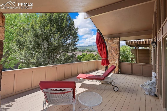 1282 Hill Cir, Colorado Springs, CO 80904 - view of deck