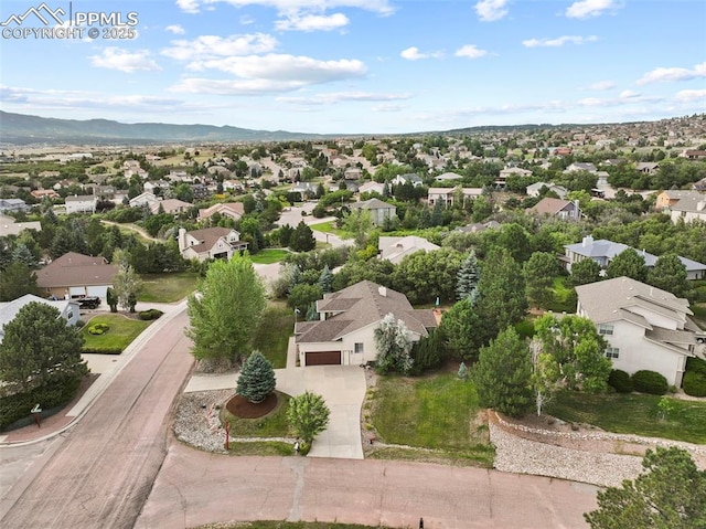 10 Desert Inn Way, Colorado Springs, CO 80921 - aerial perspective of suburban area featuring mountains