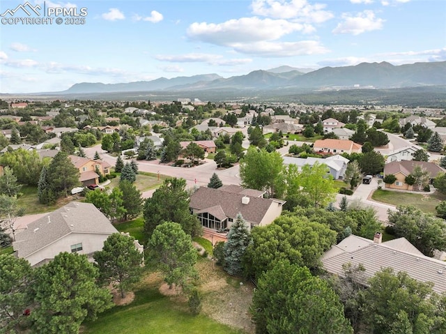 10 Desert Inn Way, Colorado Springs, CO 80921 - aerial perspective of suburban area with mountains