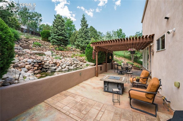 616 Tierra Verde Ct, Colorado Springs, CO 80904 - view of patio with outdoor dining space and a pergola