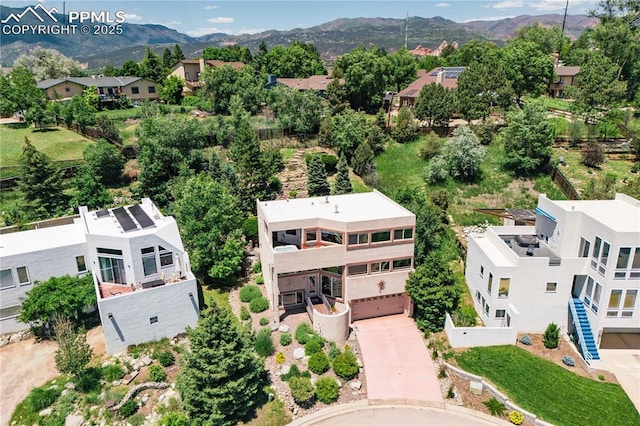 616 Tierra Verde Ct, Colorado Springs, CO 80904 - aerial view of a mountain backdrop
